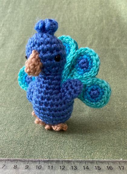 Crocheted Peacock